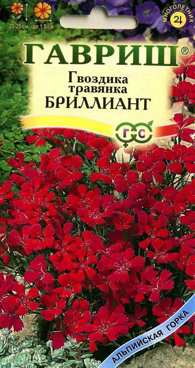 Семена Гвоздика Гавриш Бриллиант, 0,1 г