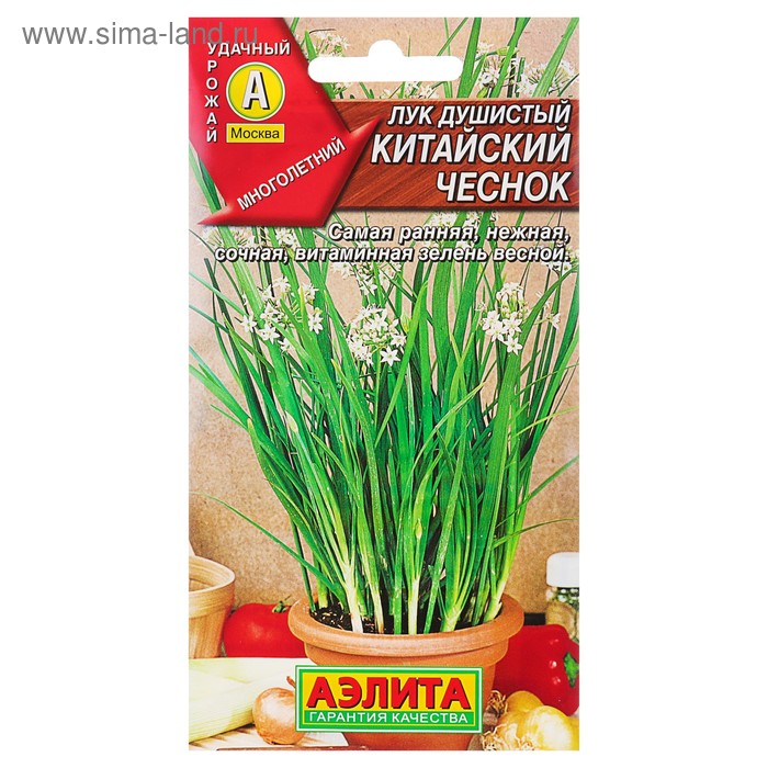 Семена Лук душистый «Китайский чеснок», 0.3 г, многолетник, «Аэлита»