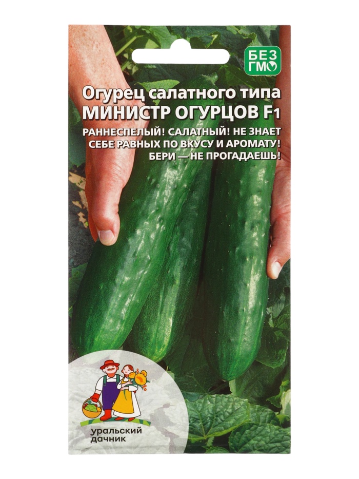Семена Огурец салатного типа «Министр огурцов», 10 шт., «Уральский Дачник»