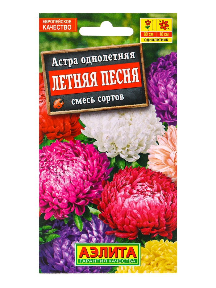 Семена цветов Астра «Летняя песня» смесь, 0.2 г