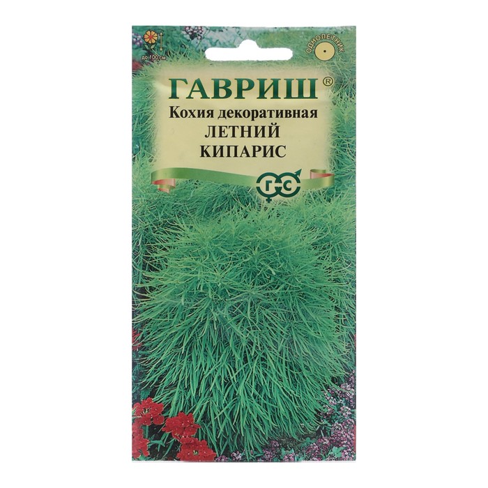 Семена цветов Кохия веничная "Летний кипарис", ц/п, 0,3 г
