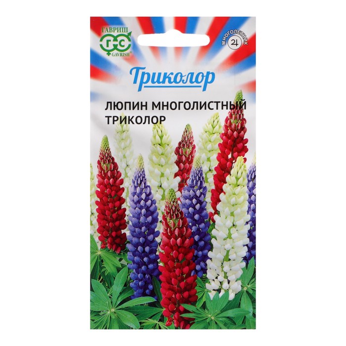 Семена цветов Люпин "Триколор", ц/п, 0,6 г