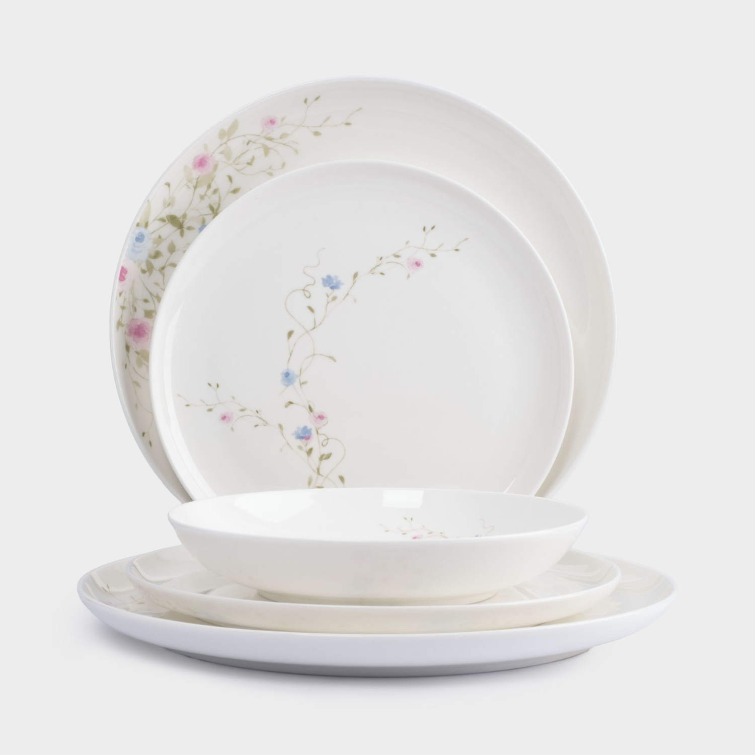 Сервиз обеденный Anna Lafarg Gentle garden, 6 персон, 18 предметов, белый