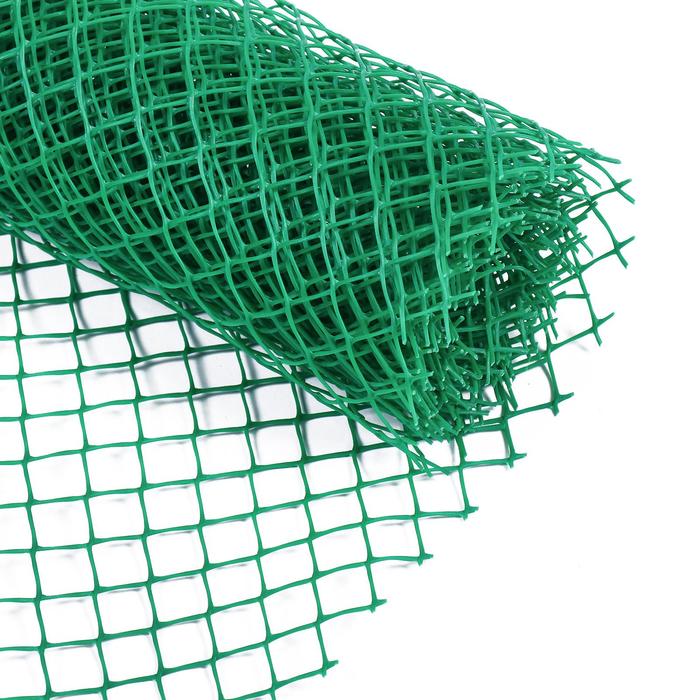 Сетка садовая, 0.5×5 м, ячейка ромб 15×15 мм, пластиковая, зелёная, Greengo, в рулоне
