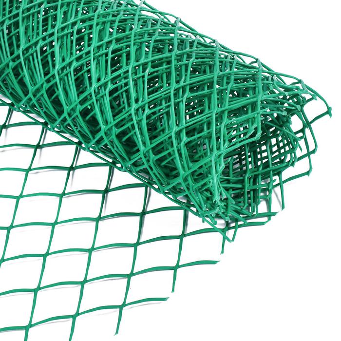Сетка садовая, 0.5×5 м, ячейка ромб 40×40 мм, пластиковая, зелёная, Greengo, в рулоне