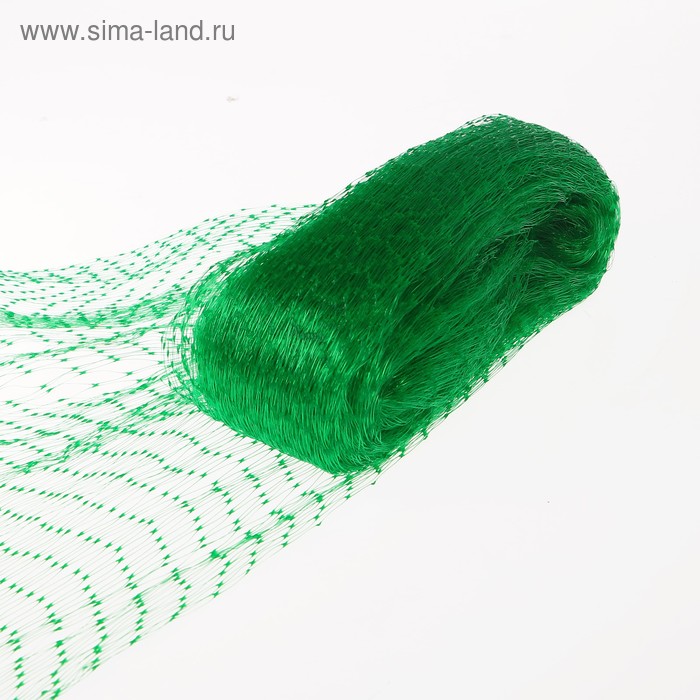 Сетка садовая, 2×10 м, ячейка 1.5×1.5 см, пластиковая, зелёная, Greengo