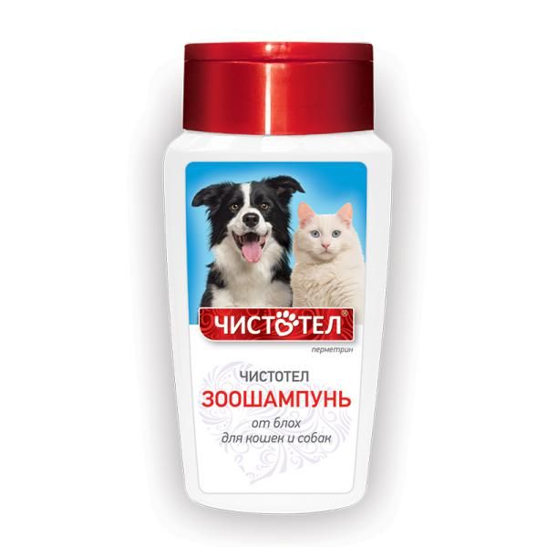 Шампунь от блох для собак и кошек Чистотел 180мл