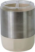 Стакан для зубной щетки и пасты Primanova Lima XL M-SA08-09 (бежевый)