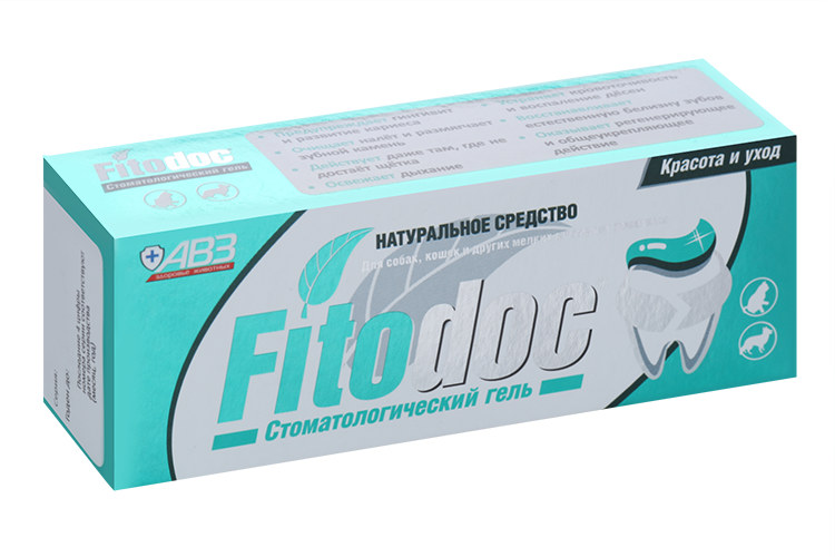 Стоматологический гель АВЗ FITODOC д/собак/кошек и других мелких домашних животных 75 мл