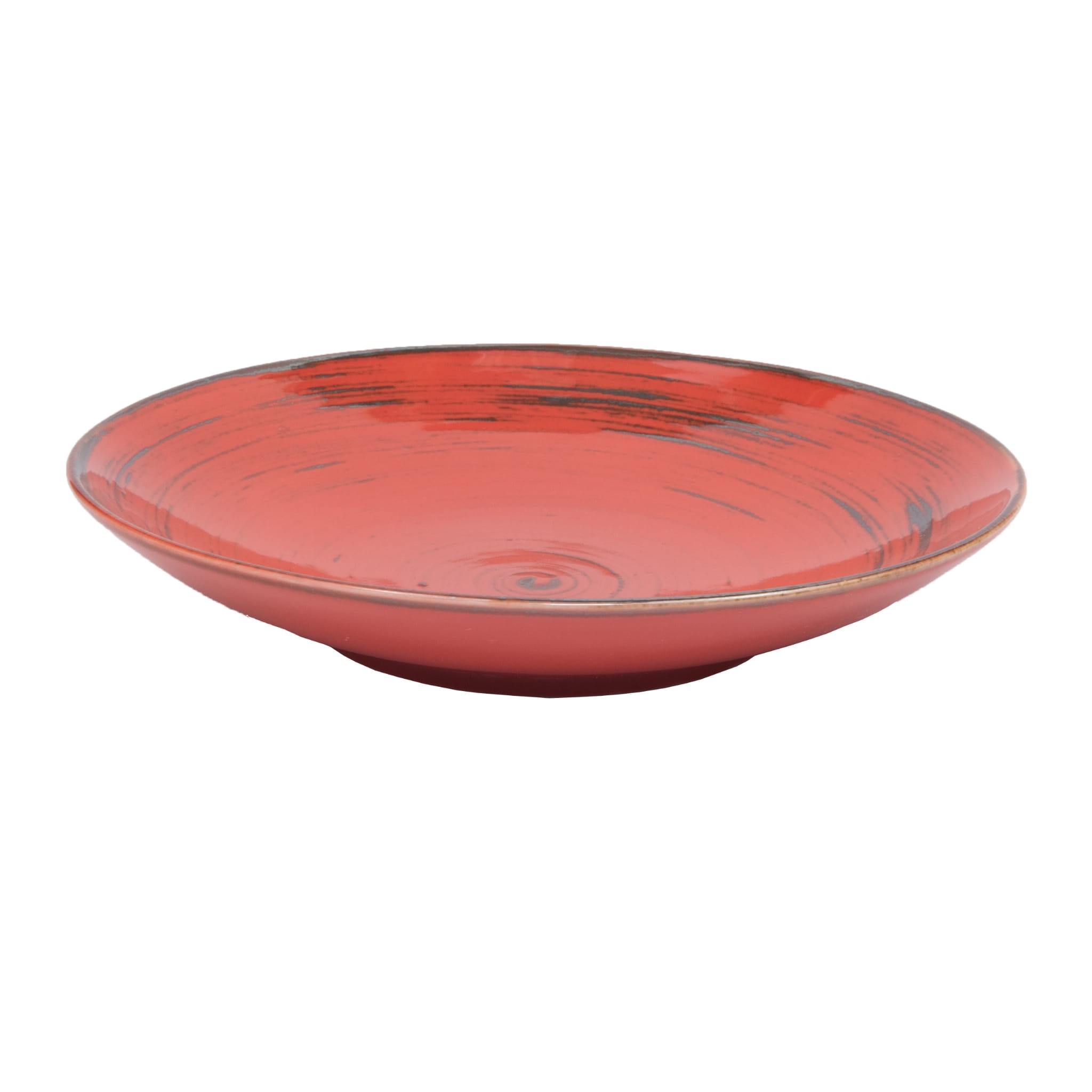 Тарелка глубокая Porcelana Bogucice Alumina Nostalgia Red 22 см