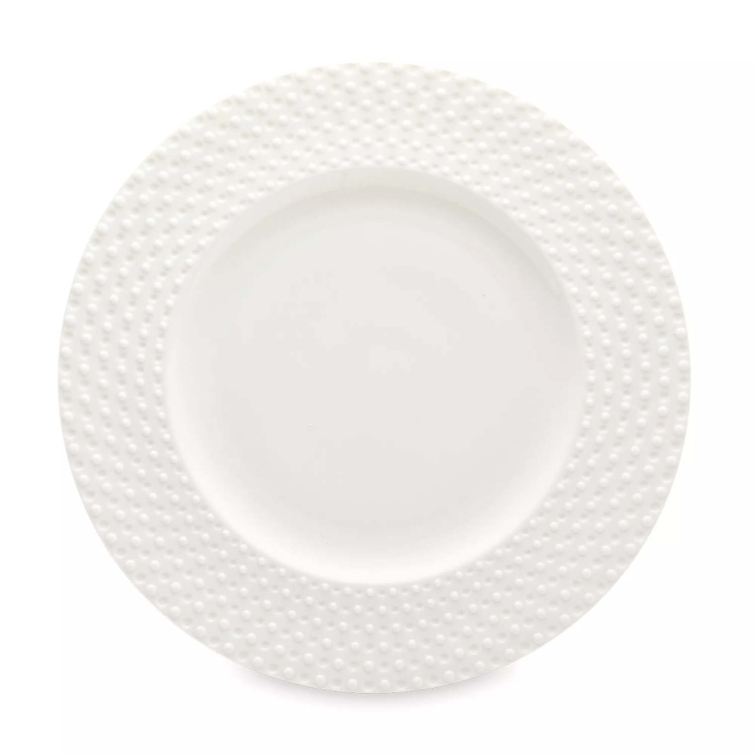 Тарелка обеденная Decor de table Капля 27 см, рельеф, фарфор, белая