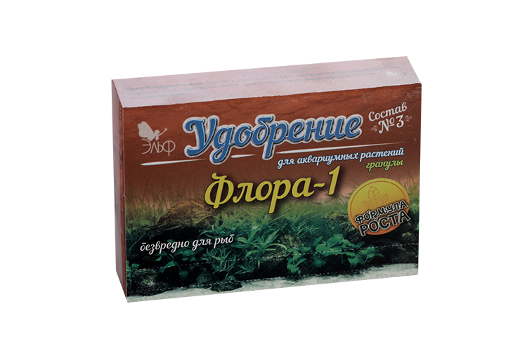Удобрение для аквариумных растений "Флора-1" состав №3, гранулы, 100 г