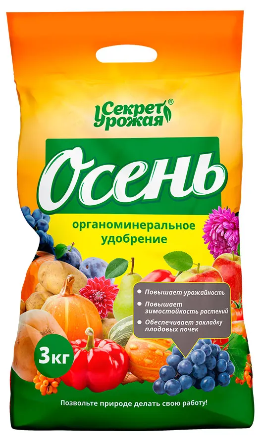 Удобрение органоминеральное БиоМастер Осень, 3 кг
