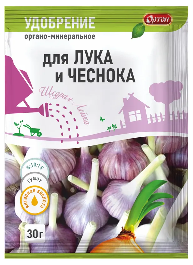 Удобрение Ортон Тукосмесь для лука и чеснока, 30 г