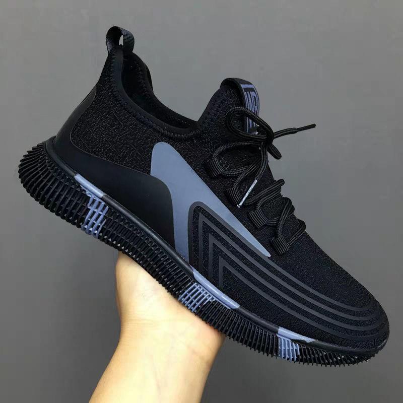 Весенне-летняя повседневная обувь Flyknit, мужские трендовые универсальные модные кроссовки, легкие кроссовки 44 серый