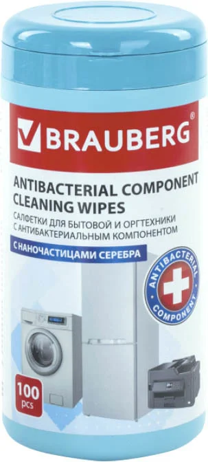 Влажные салфетки BRAUBERG 513477 (100 шт)