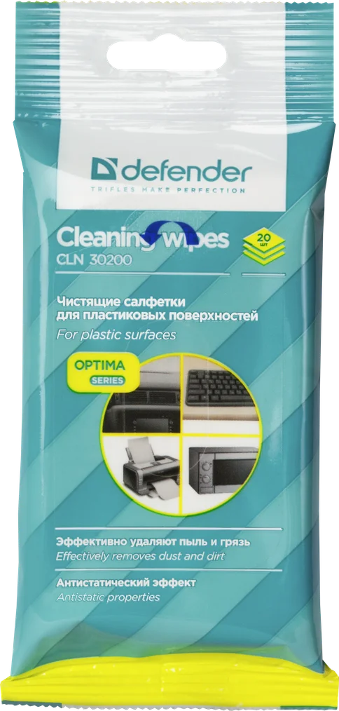 Влажные салфетки Defender CLN 30200 Optima (20 шт)