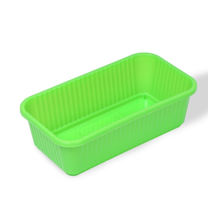 Ящик для цветов, 28.5×15.5×8.5 см, 2.5 л, пластик, зелёный, Greengo